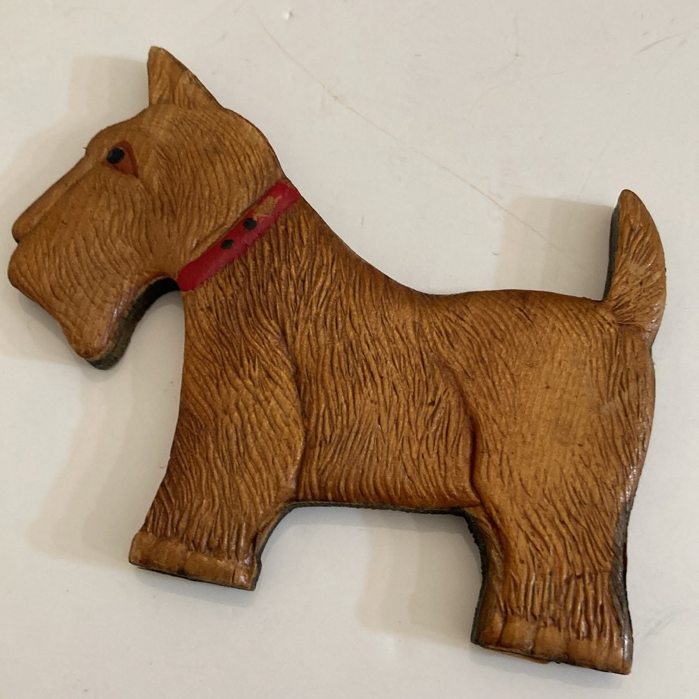 Vintage wooden scottie terrier - Picture 2 of 8